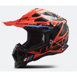 Kask firmy LS2 model Subverter Stomp Orange Black